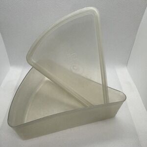 Vintage Plastic Eagle Super Seal Pie‎ Slice Keeper With Lid - USA
